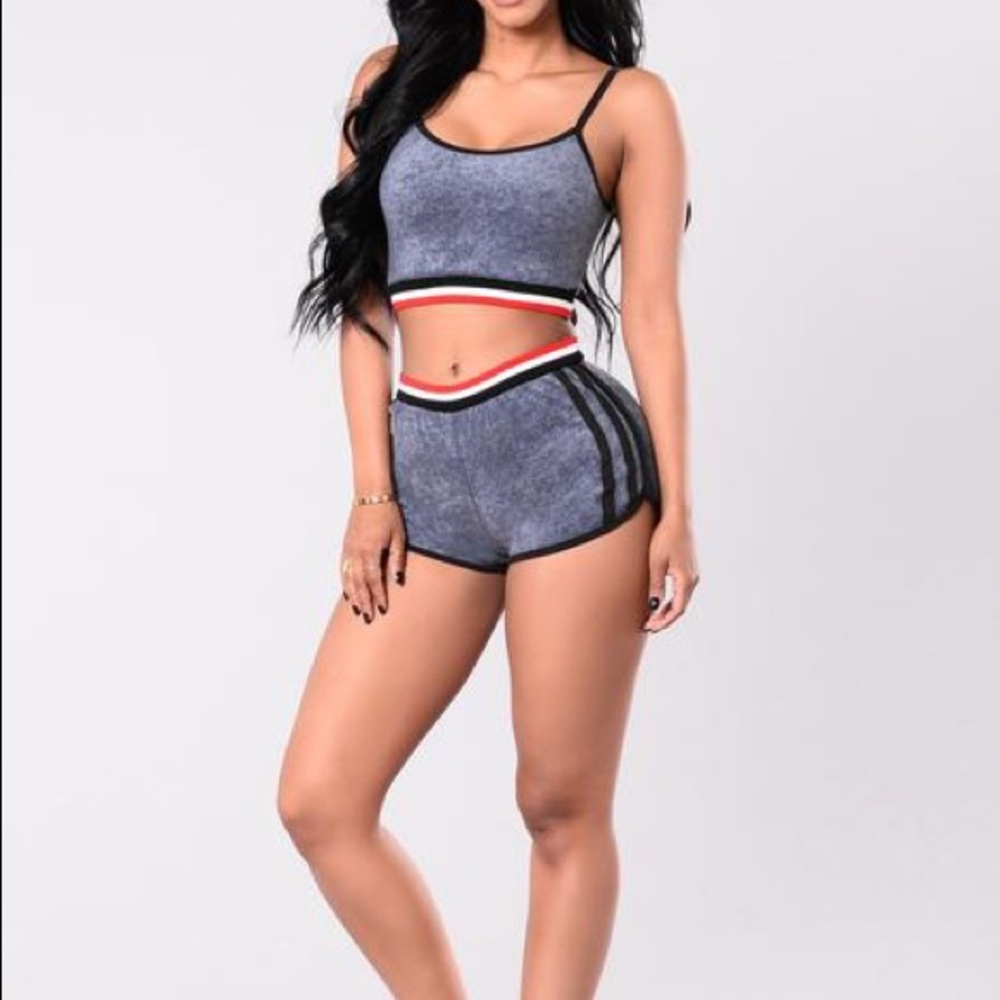 Fashion Nova Two Piece Short Set